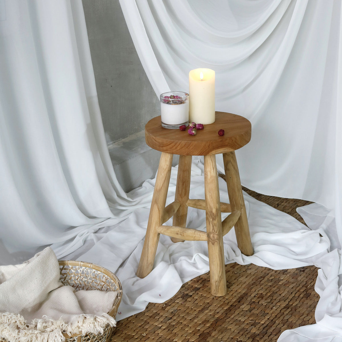 Kansas stool by BaliSouk – boho furniture made in Bali