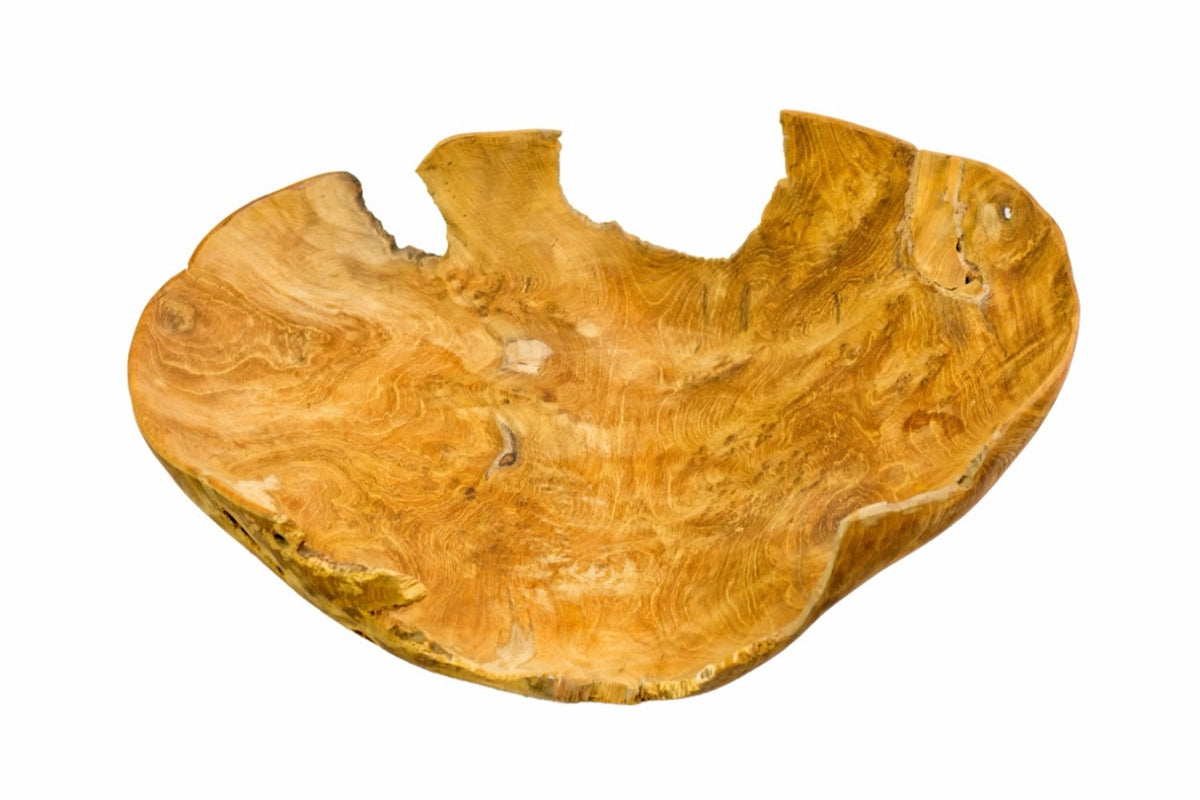 Teak bowl – Thin, natural natural materials in boho style