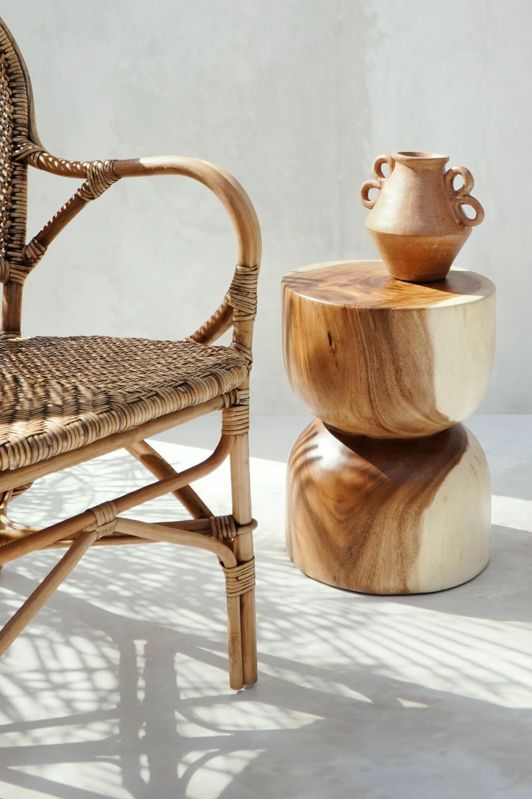 Febry Round Stool Natural – Set of 2