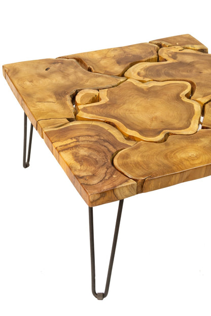 Tree Slices – natural materials coffee table, boho furniture from Bali