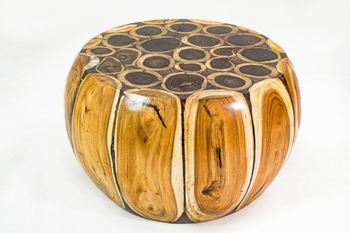 Teak coffee table – Soca, natural natural materials in boho style