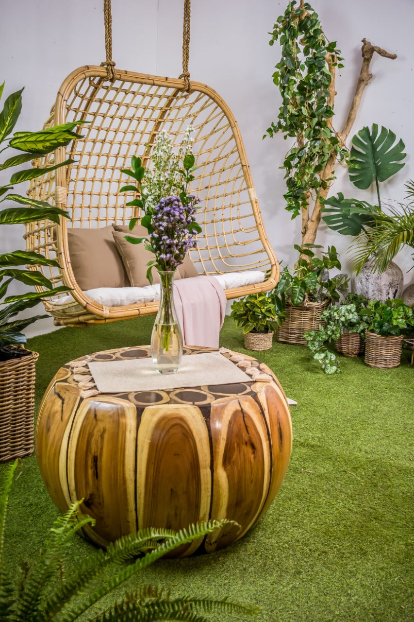Soca – natural materials coffee table, boho furniture from Bali