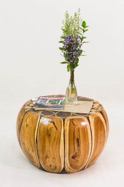 Soca coffee table in natural materials – boho furniture by BaliSouk
