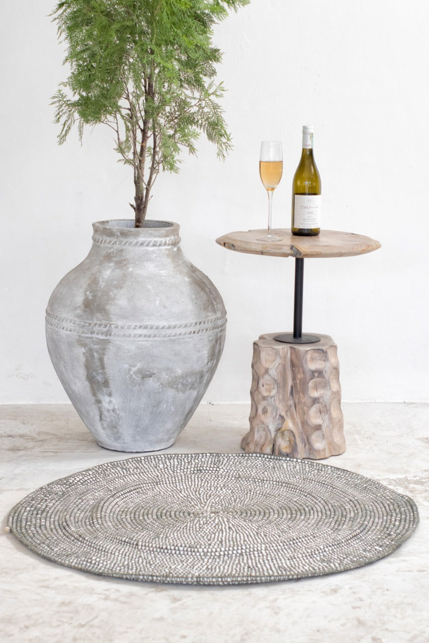 Kenzie – natural materials side table, boho furniture from Bali
