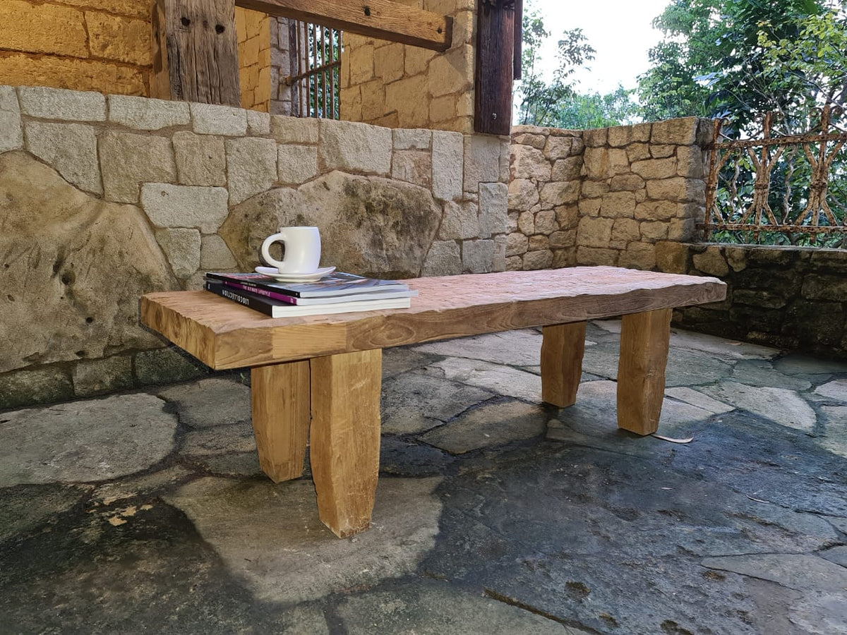 Demak – natural materials coffee table, boho furniture from Bali