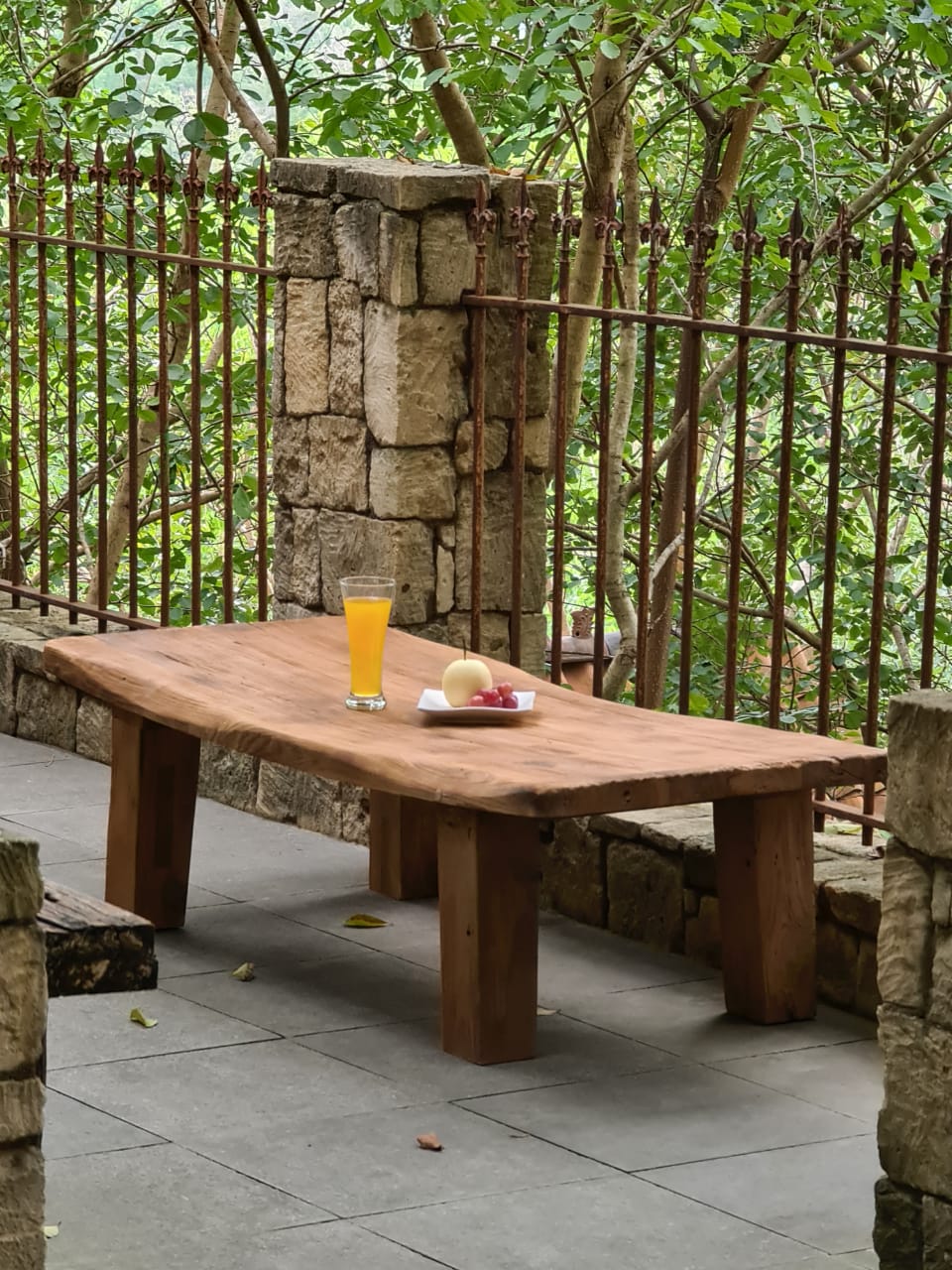 Demak coffee table in natural materials – boho furniture by BaliSouk
