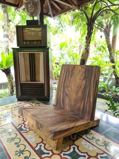 Handmade suar wood chair – the Mila Block, boho furniture made in Bali
