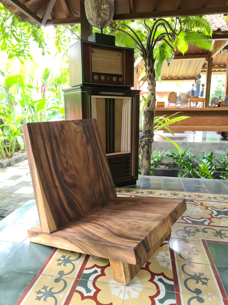 Suar wood chair – Mila Block, natural natural materials in boho style