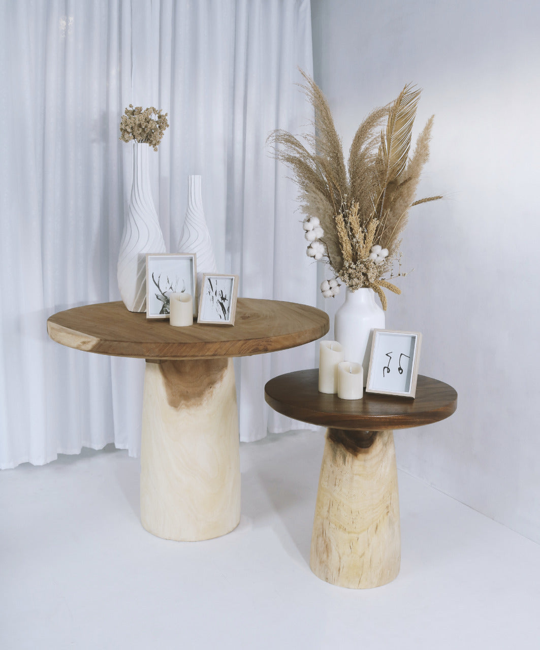Doha – natural materials side table, boho furniture from Bali