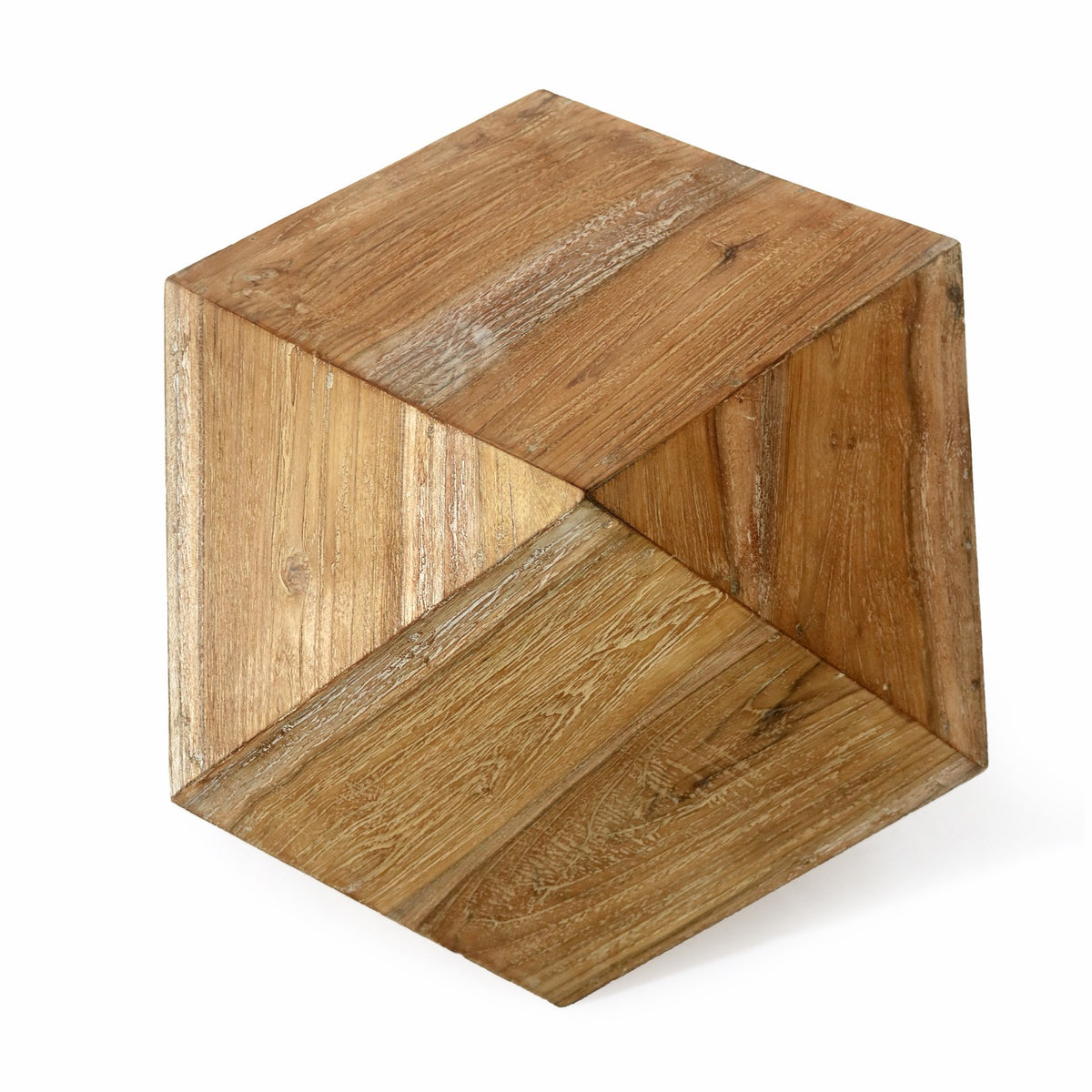 Teak stool – Ronny Trap, natural natural materials in boho style