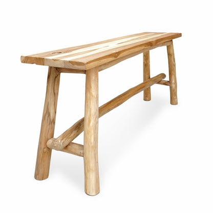 Teak branch bench – Pyke, natural natural materials in boho style