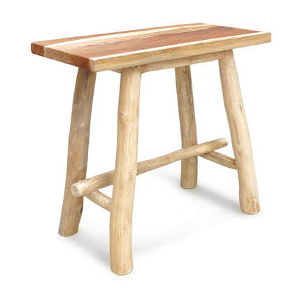 Teak branch bench Pyke – boho furniture, handwoven and handmade in Bali