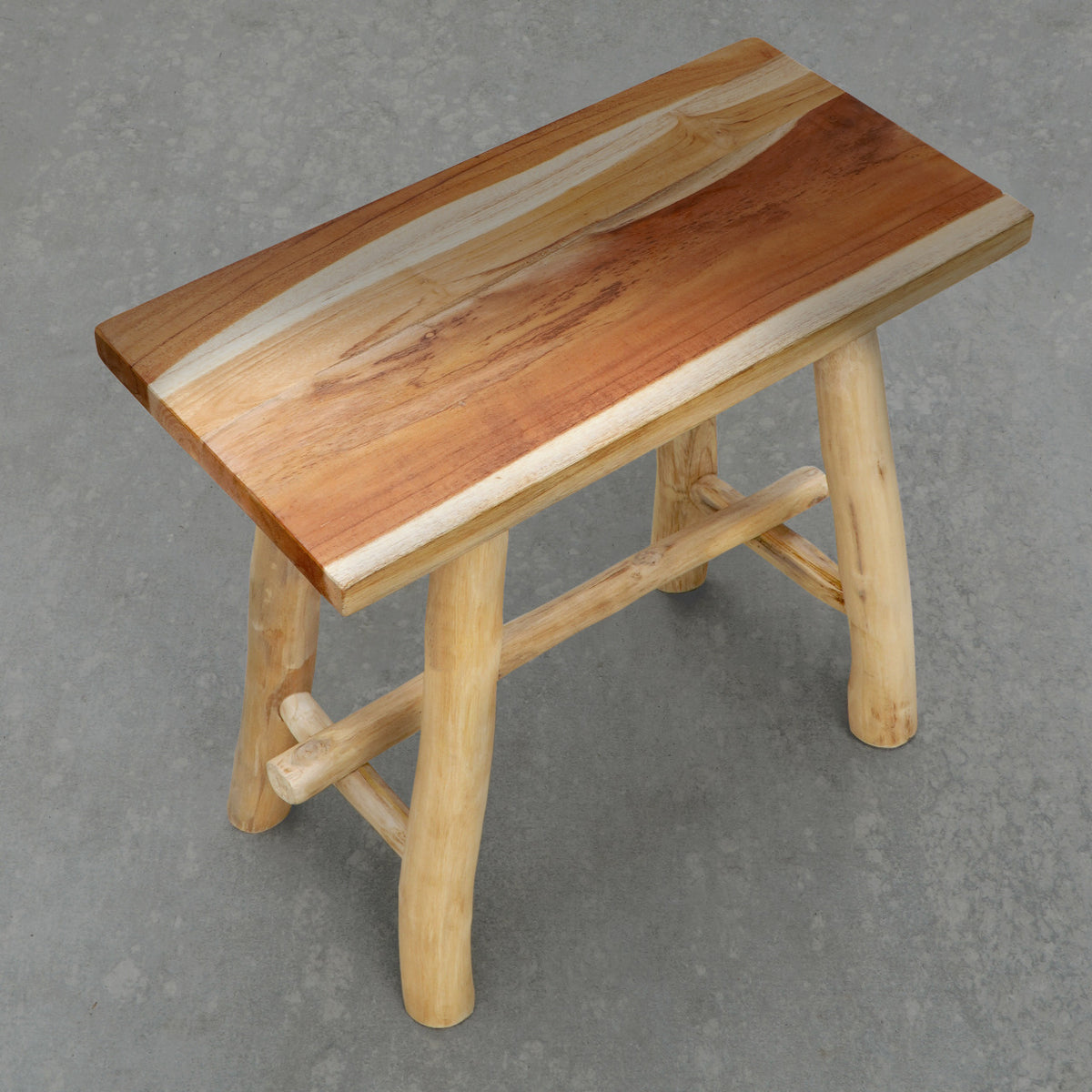 Pyke bench, boho furniture handmade by Balinese artisans