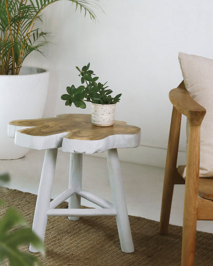 Malia Root side table, boho furniture handmade by Balinese artisans