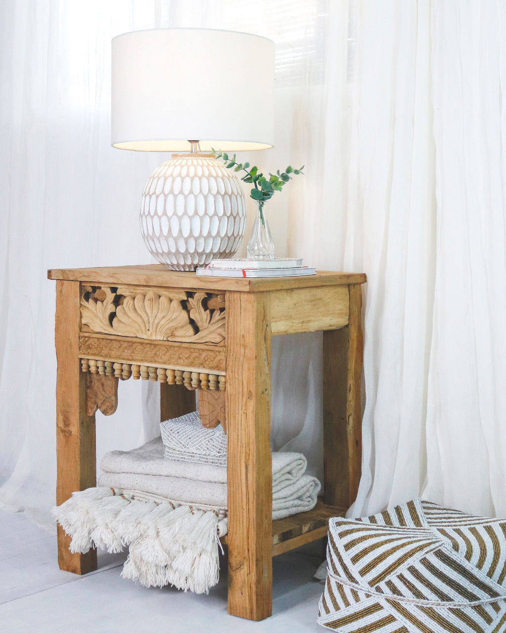 Mumbai side table by BaliSouk – boho furniture made in Bali