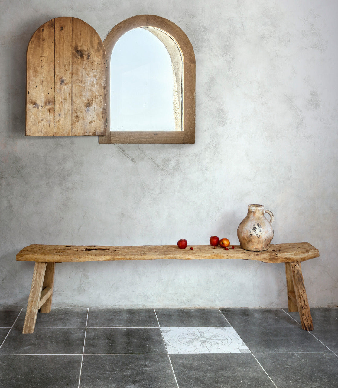 Recycled teak bench – Mumbai – boho furniture handmade in Bali by BaliSouk