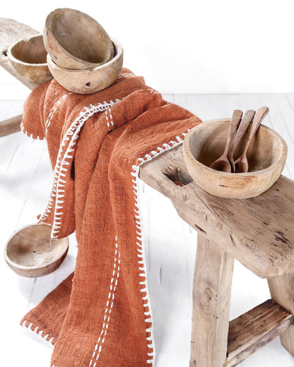 Recycled teak bowl – Rajas, natural natural materials in boho style