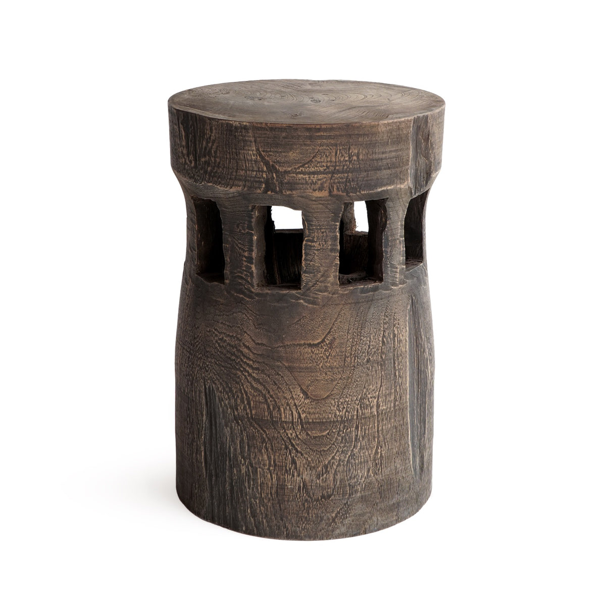 Reclaimed wood side table – Broome, natural natural materials in boho style