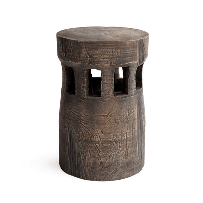 Reclaimed wood side table – Broome, natural natural materials in boho style