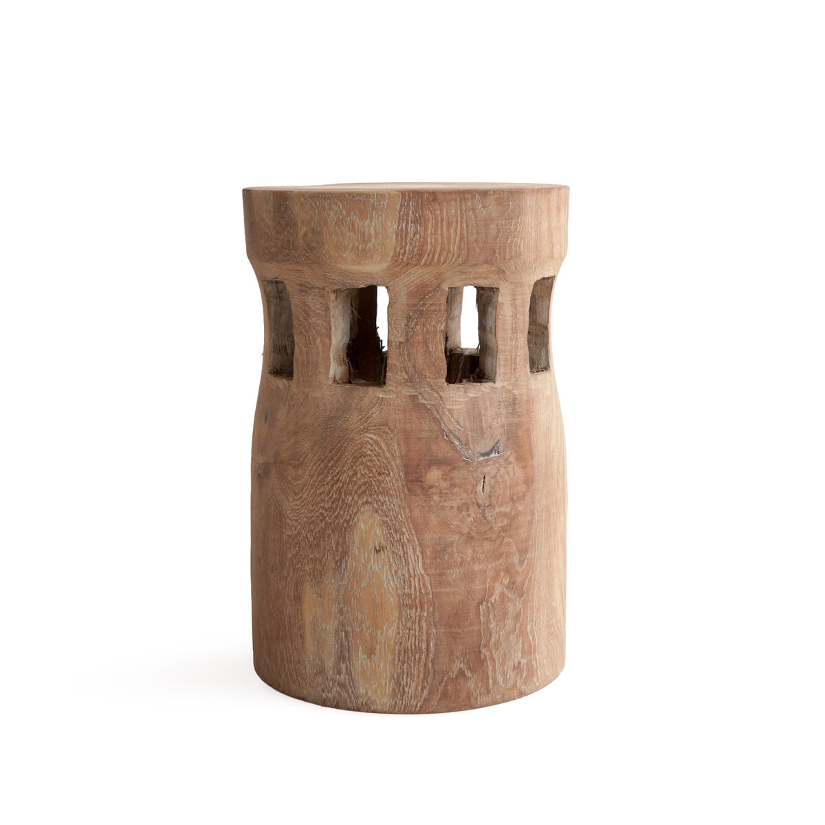 Broome side table in natural materials – boho furniture by BaliSouk