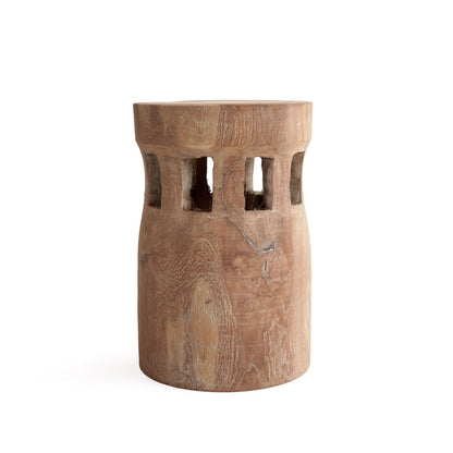 Broome side table in natural materials – boho furniture by BaliSouk