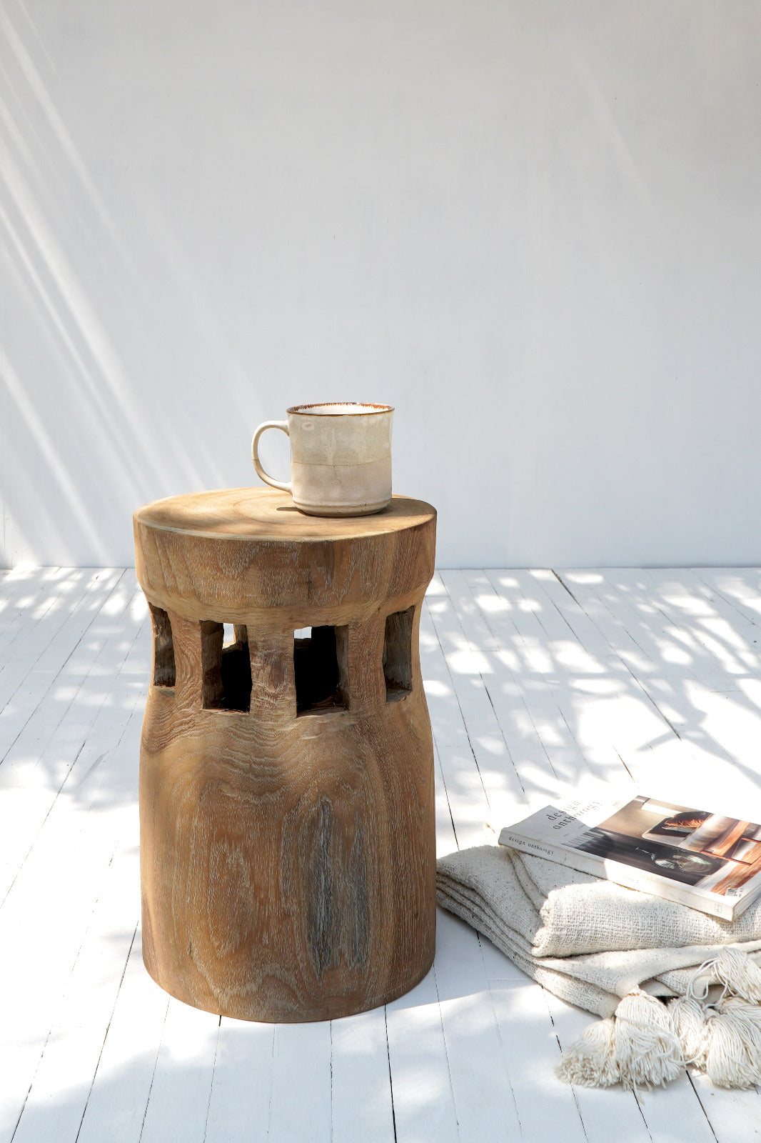 Broome – natural materials side table, boho furniture from Bali
