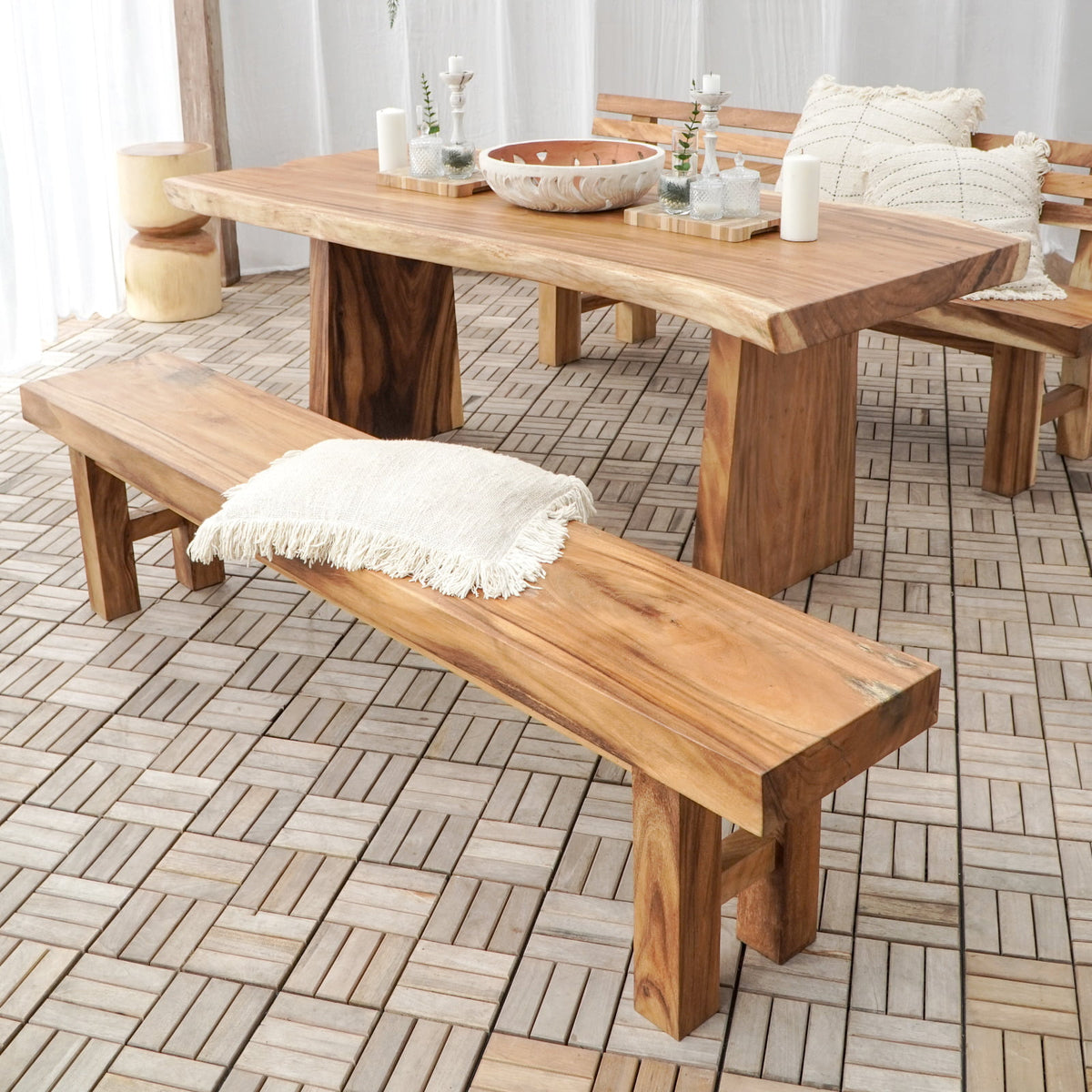 Mentawai Bench Natural Wax