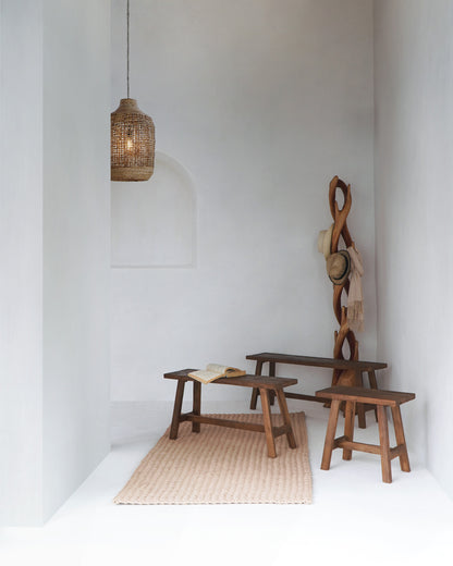 Recycled teak bench – Scandinavian – boho furniture handmade in Bali by BaliSouk