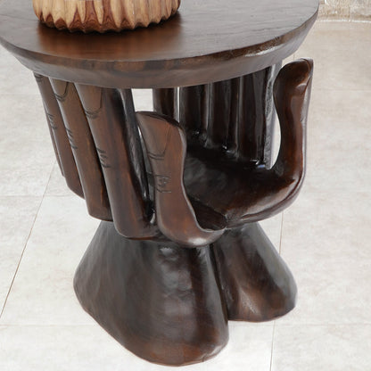 Suar wood terrace set Uluwatu – boho furniture, handwoven and handmade in Bali