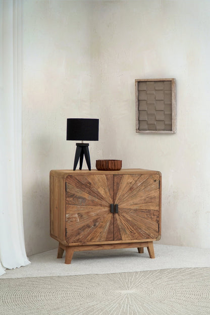 Recycled teak sideboard – Buton Doors, natural natural materials in boho style