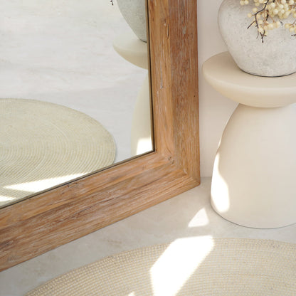 Recycled teak mirror – Yorkshire, natural natural materials in boho style