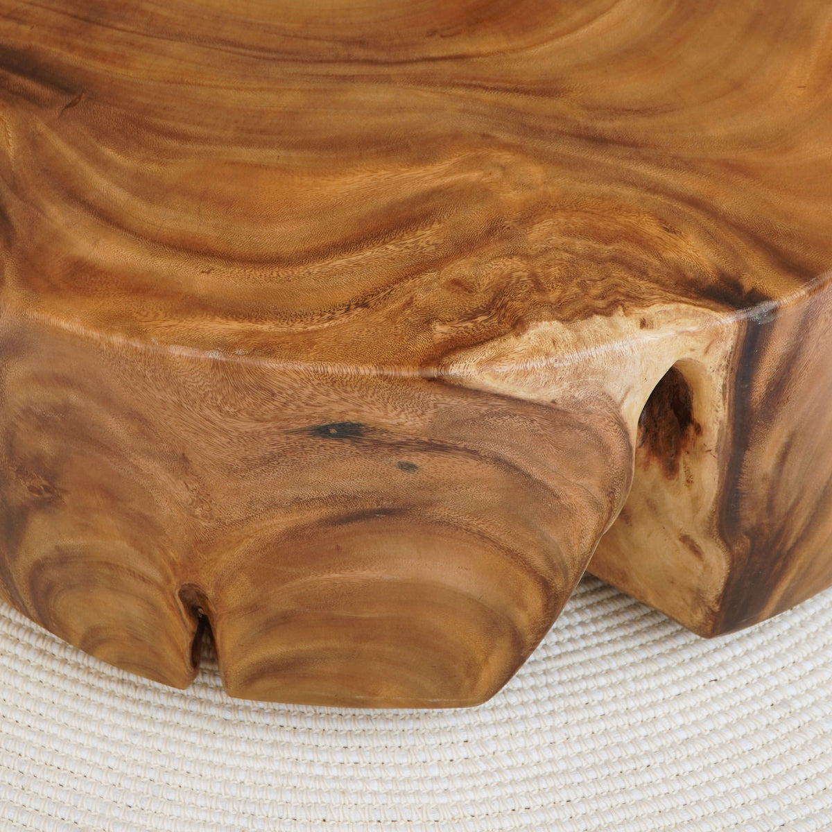 Suar wood coffee table – Tyria, natural natural materials in boho style