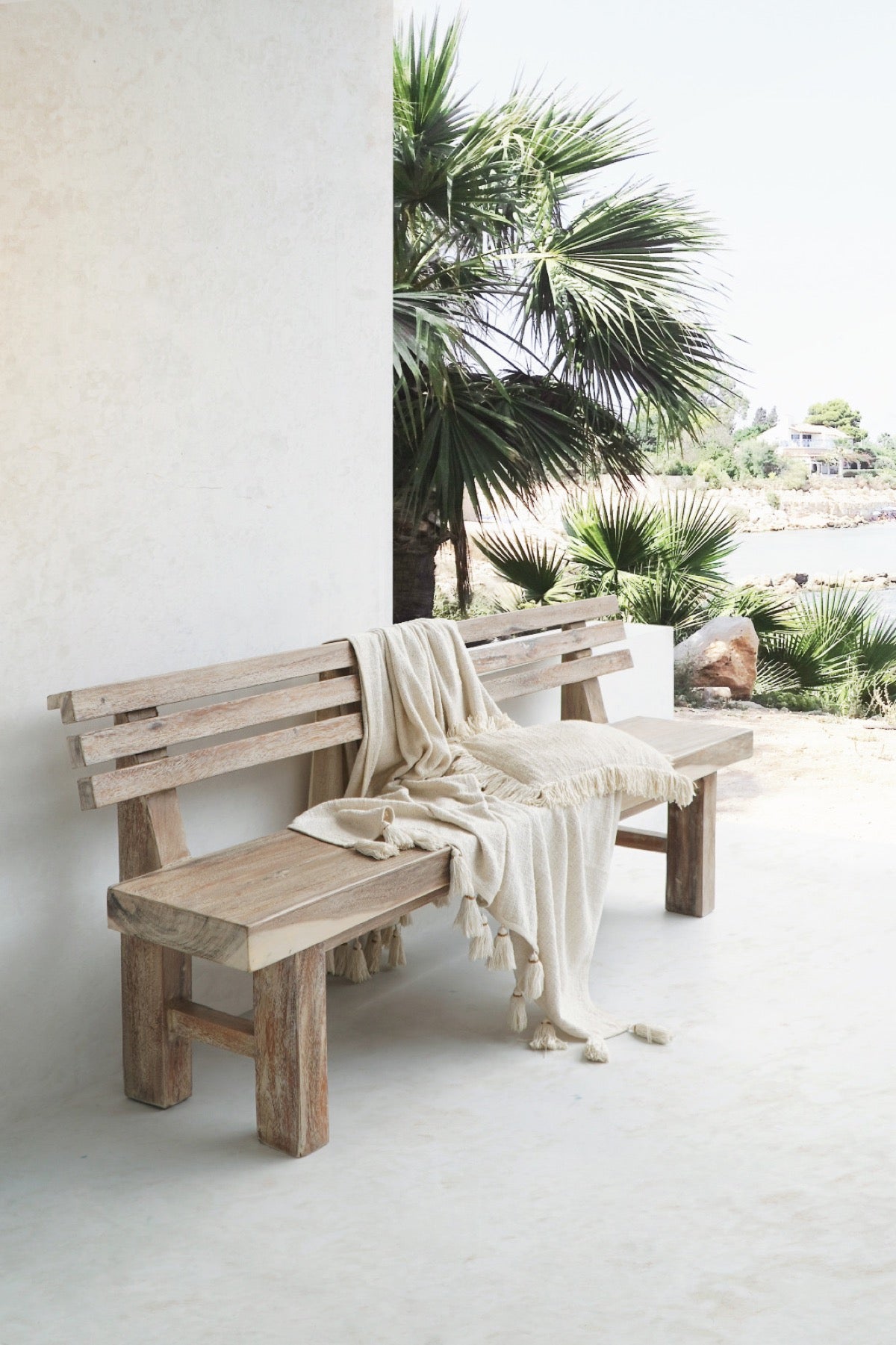 Mentawai Bench With Backrest