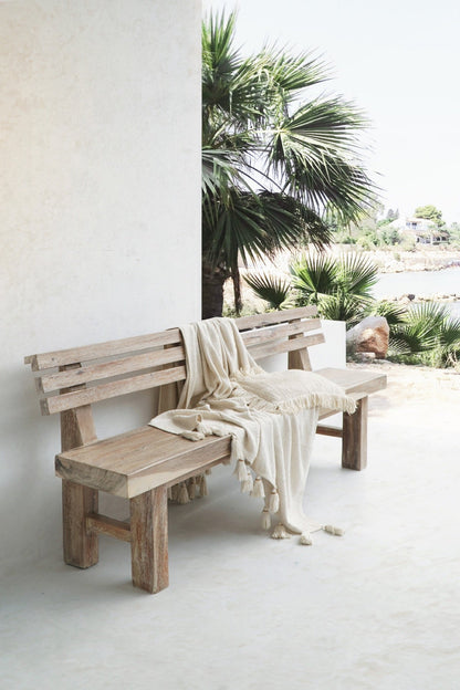 Mentawai Bench With Backrest