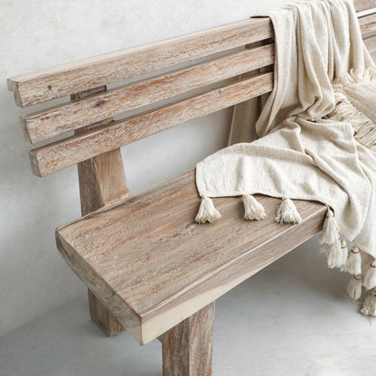 Mentawai Bench With Backrest