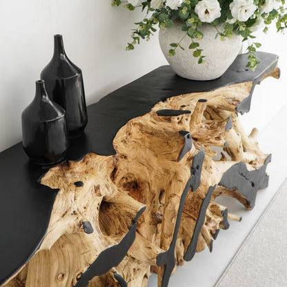 Primitive – natural materials console table, boho furniture from Bali