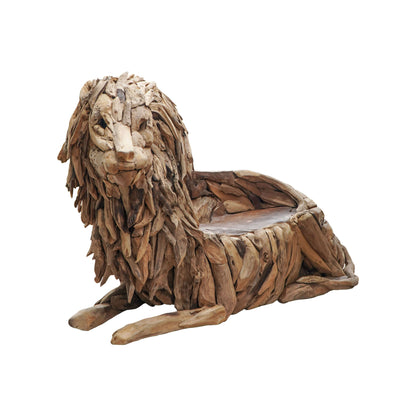Lion Bench reclaimed teak 2-seater sofa, Bali furniture with a tropical character