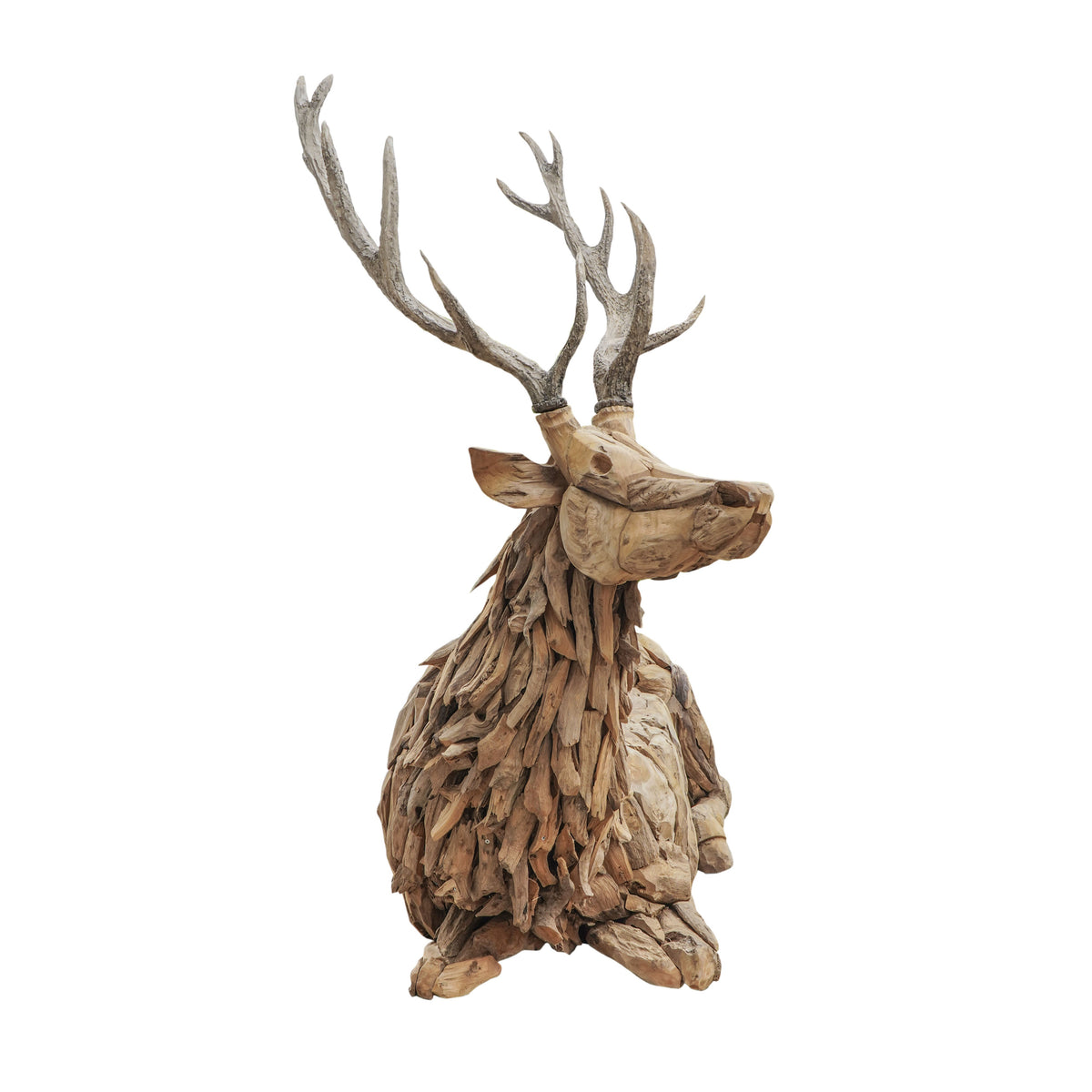 Deer Bench reclaimed teak 2-seater sofa for indoor spaces, a boho furniture design