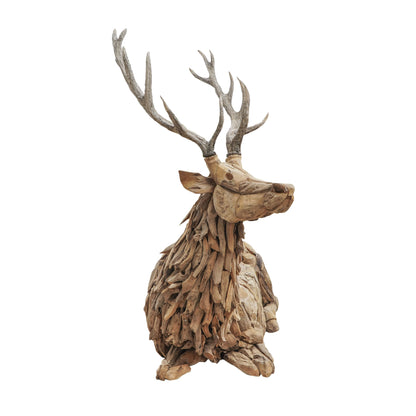 Deer Bench reclaimed teak 2-seater sofa for indoor spaces, a boho furniture design