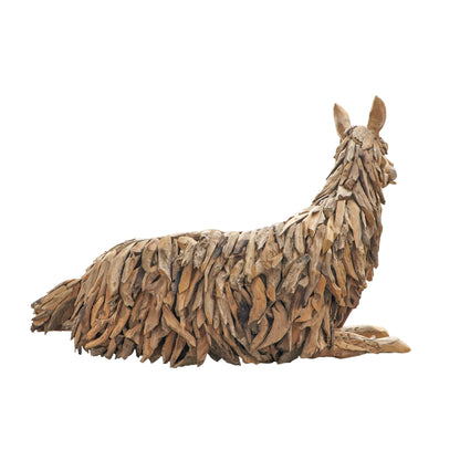 Reclaimed teak 2-seater sofa Llama Bench, Bali furniture for indoor spaces