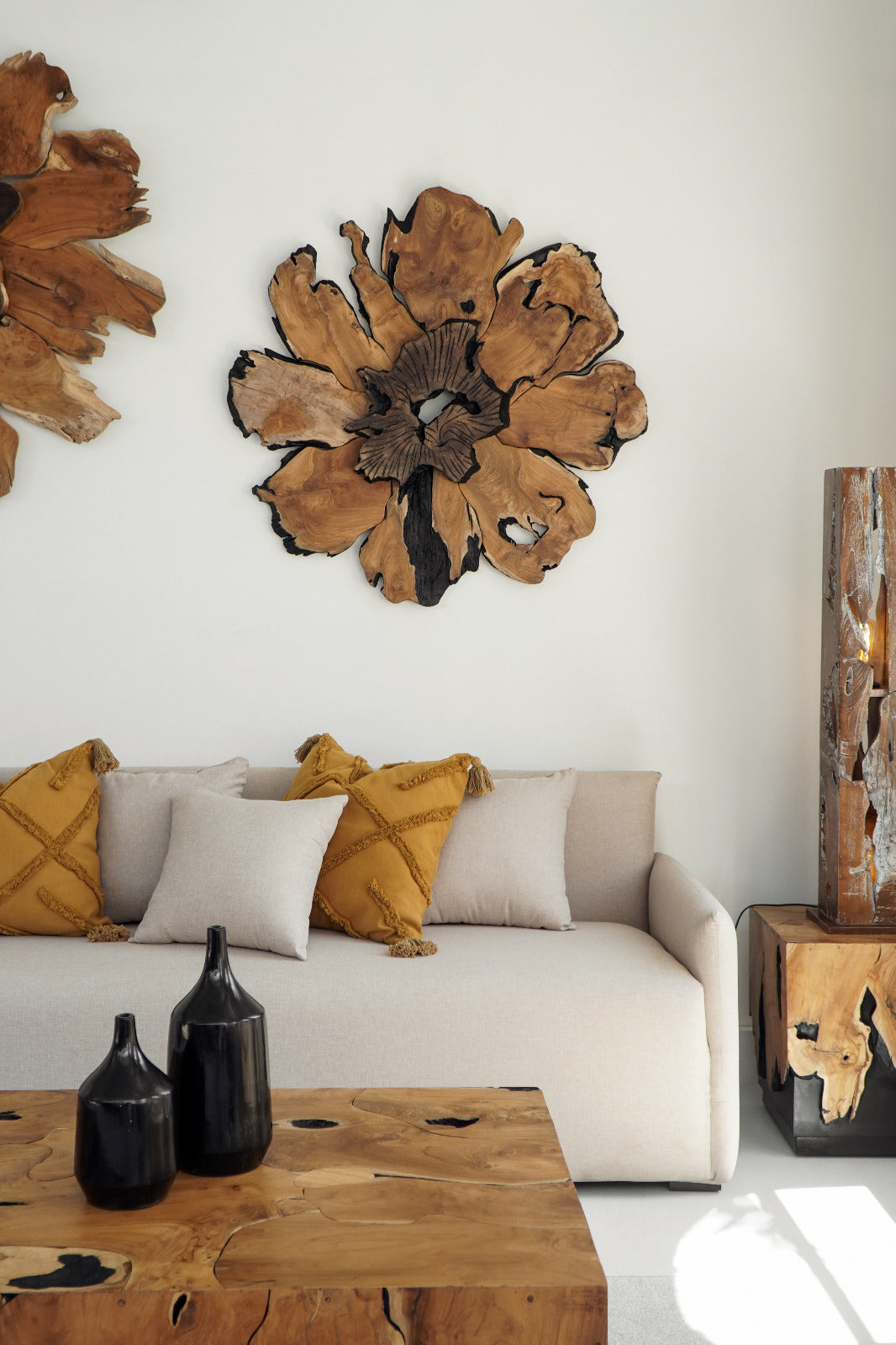 Julius wall decoration in natural materials – handmade boho decor from Bali