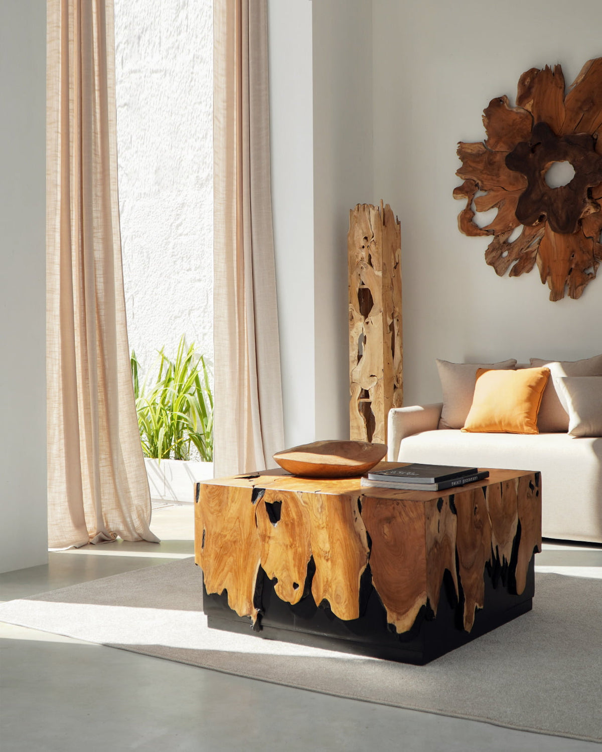 Julius Waterfall coffee table by BaliSouk – boho furniture made in Bali
