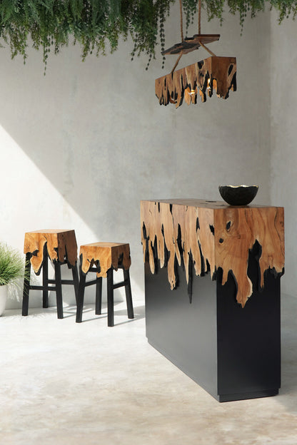 The Julius Waterfall console table – natural materials, boho furniture handmade in Bali