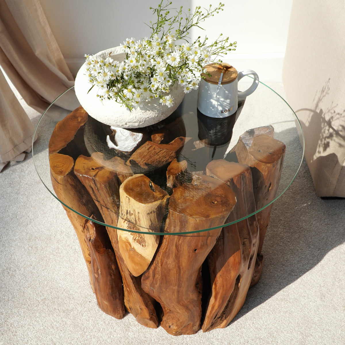 Solo side table by BaliSouk – boho furniture made in Bali