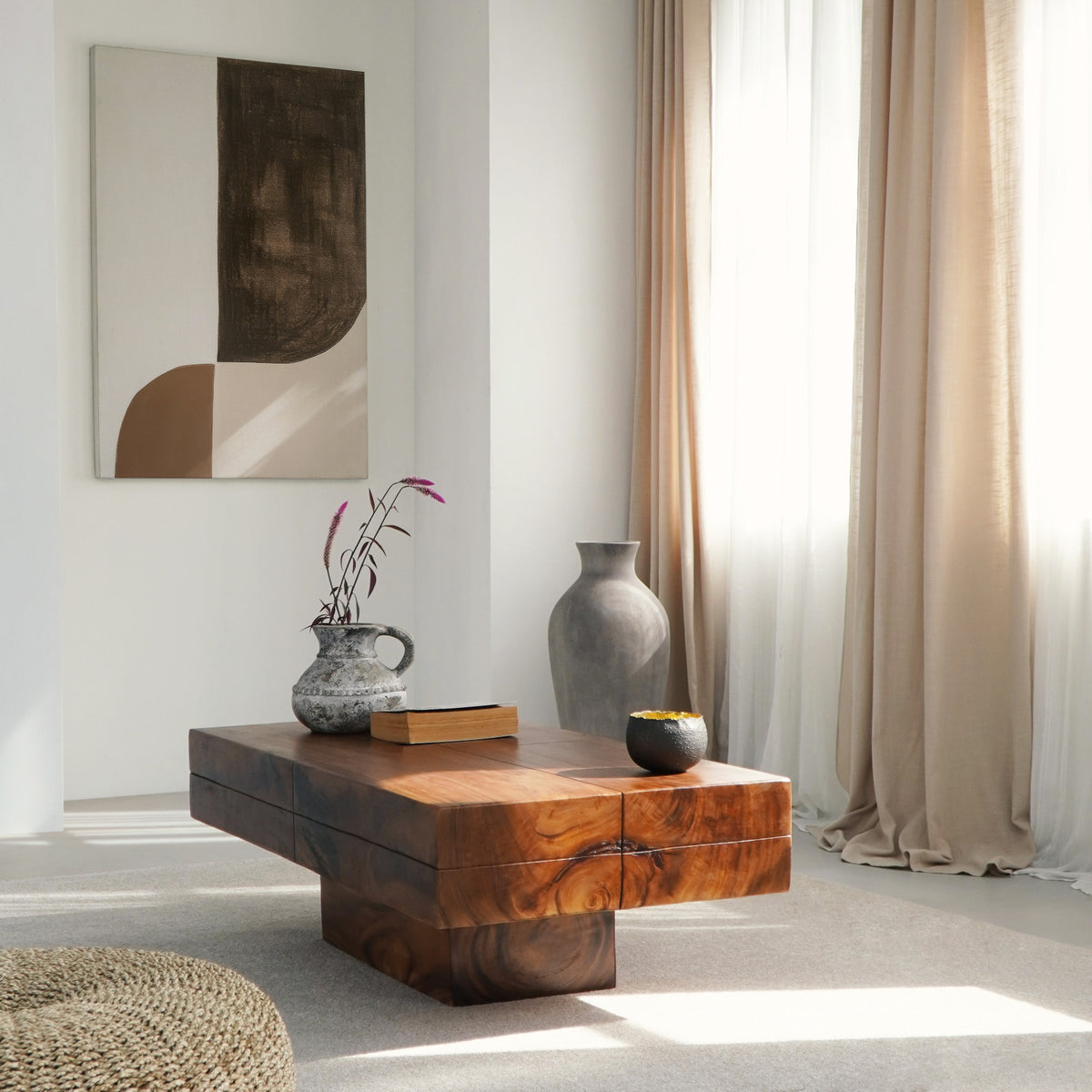 Attika Coffee Table Brown Natural