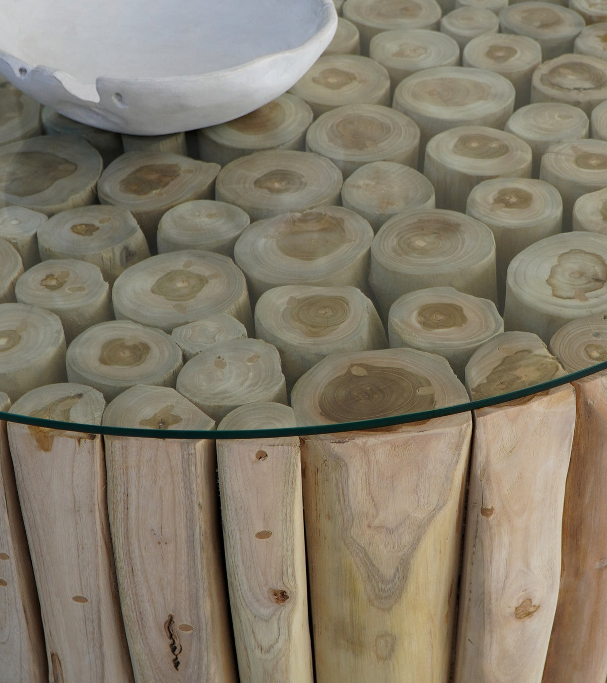recycled teak coffee table Tinabo – boho decor handcrafted in Bali by BaliSouk (view 4)