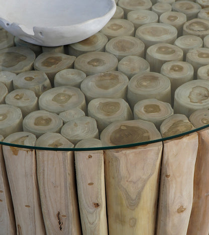 recycled teak coffee table Tinabo – boho decor handcrafted in Bali by BaliSouk (view 4)
