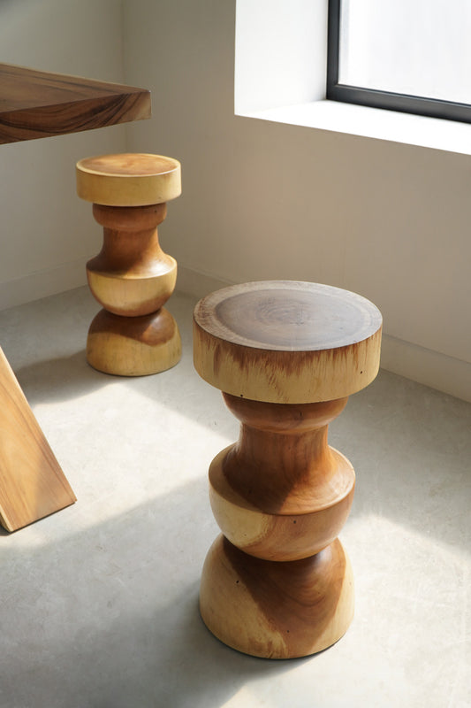 suar stool Momoa – boho decor handcrafted in Bali by BaliSouk