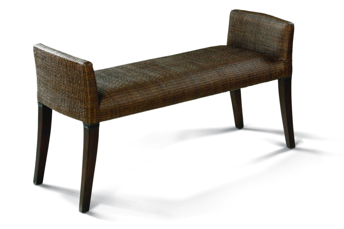 Handmade rattan bench – the Dublin, boho furniture made in Bali
