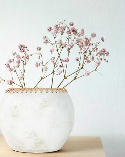 Bali Furniture – Daisy Bowl Vase With Weaving